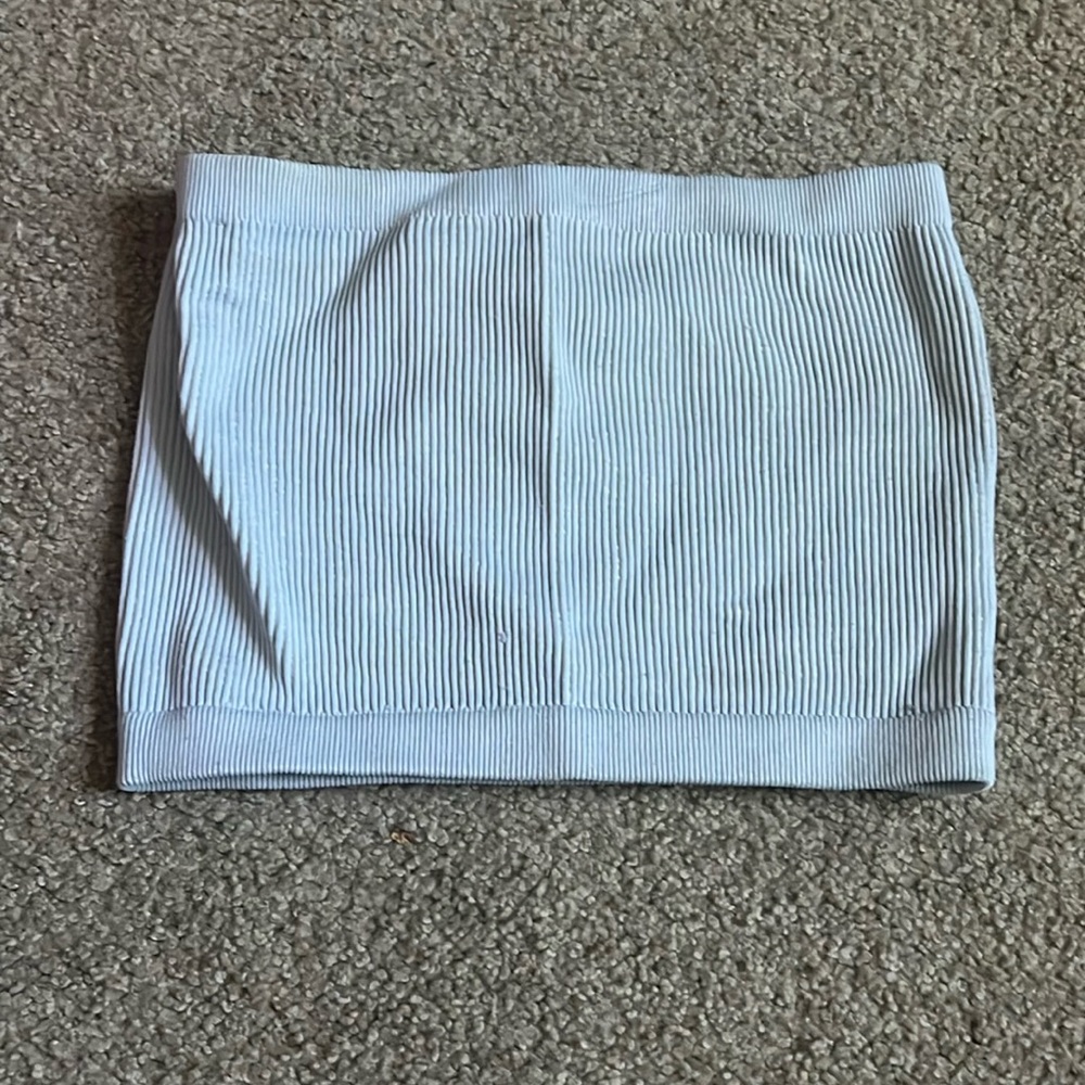 Baby blue bando top